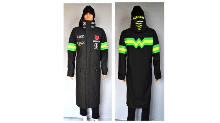 BOGNER DSV HERREN TEAM GERMANY REGENMANTEL RAIN CAPE SCHWARZ-GRÜN Gr M L XL XXL NEU