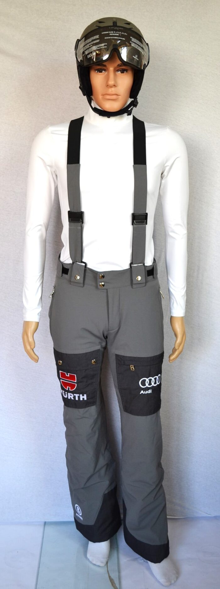 BOGNER DSV TEAM HERREN SKIHOSE MIT TRÄGERN GRAU Gr 46 48 48L S M NEU – Bild 2