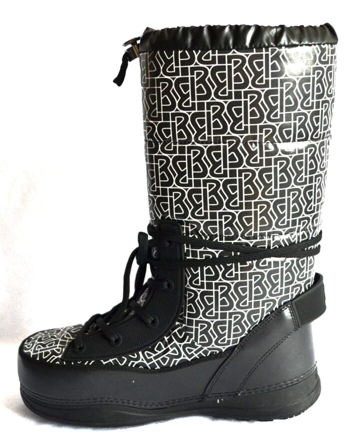 BOGNER LES ARCS DAMEN SCHNEEBOOTS STIEFEL SNOW BOOTS SCHWARZ-WEIß LOGO PRINT Gr 40 NEU – Bild 4