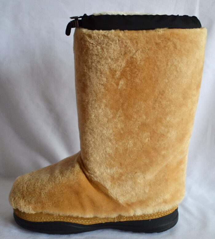 BOGNER LES ARCS DAMEN SCHNEEBOOTS FELL STIEFEL SNOW BOOTS BEIGE-BRAUN AUS SHEARLING Gr 40 NEU – Bild 4