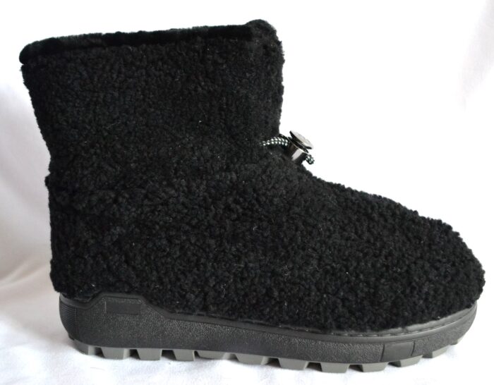 BOGNER CHAMONIX DAMEN LAMMFELL BOOTS STIEFEL MIT SPIKES Gr 40 NEU – Bild 3