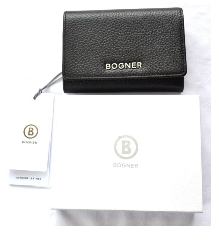 BOGNER LEDER ANDERMATT NENA GELDBEUTEL GELDBÖRSE MIT RFID SAFE SCHWARZ NEU OVP – Bild 2