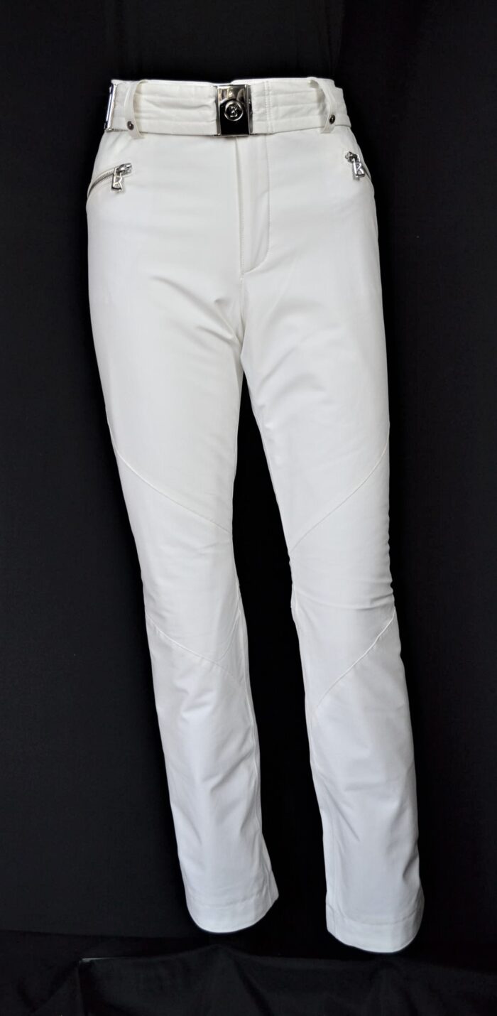 BOGNER FRIDA DAMEN SKIHOSE WEIß STRETCH MIT GÜRTEL Gr 44 XL NEU – Bild 2