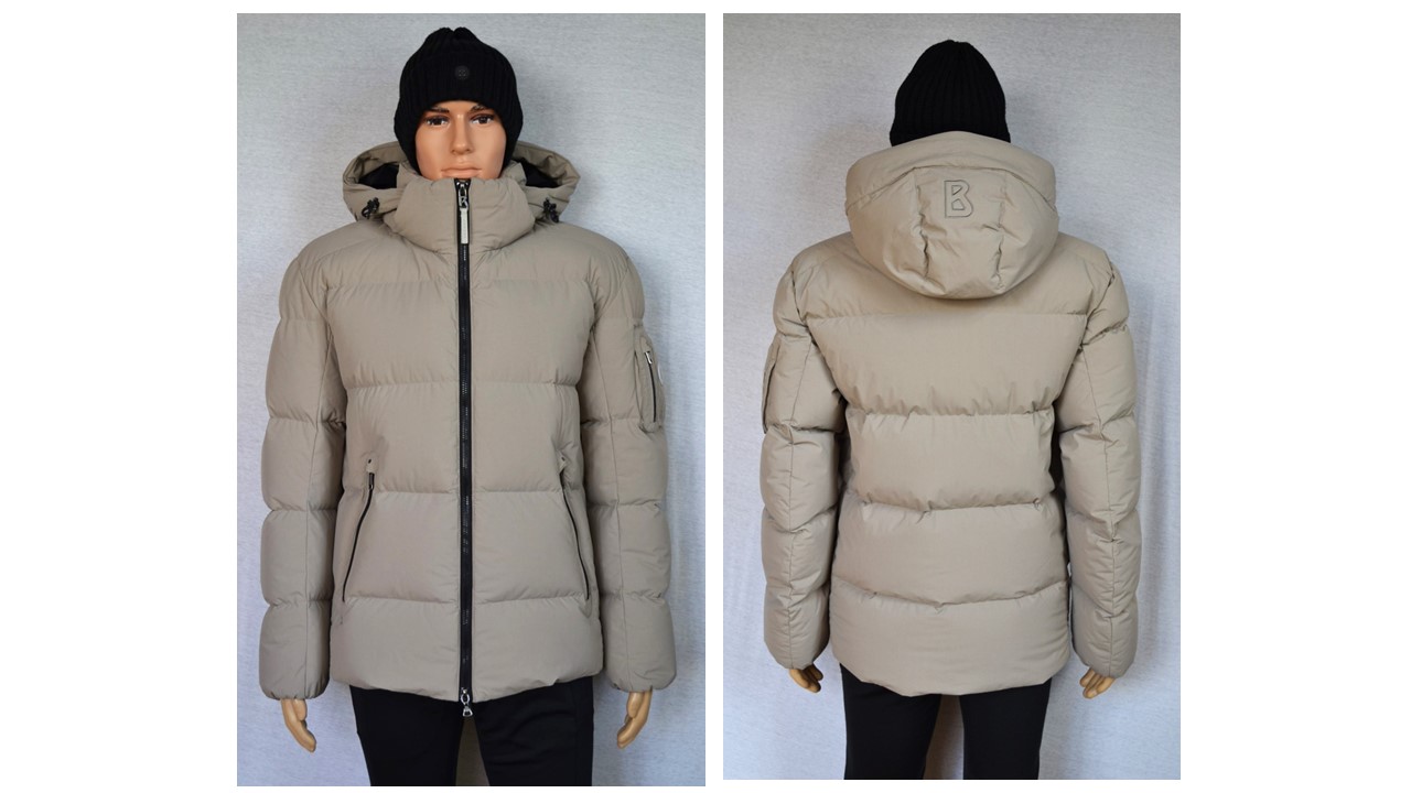 BOGNER JAMY D2 HERREN DAUNENJACKE SONDERMODELL TAUPE Gr 50 L NEU