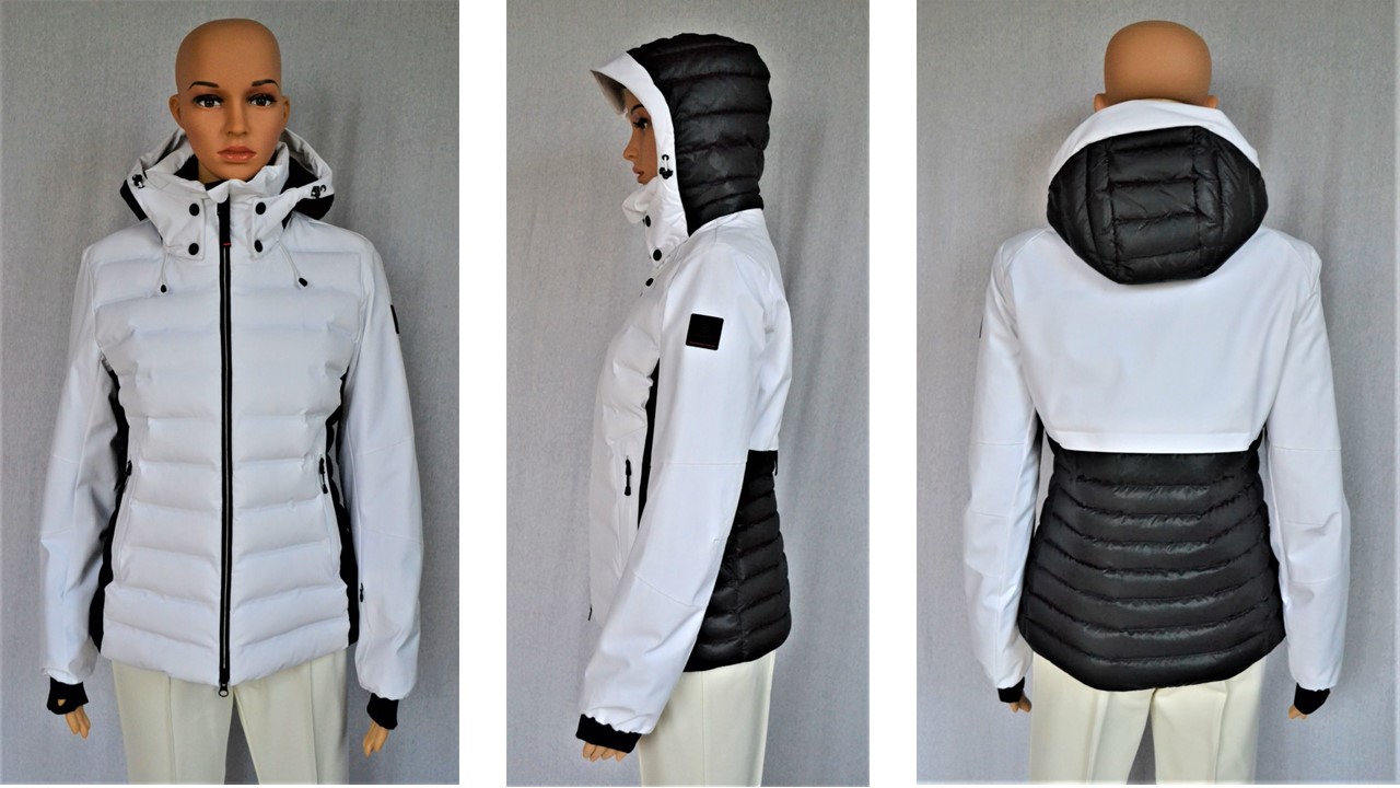 BOGNER FIRE+ICE JANKA DAMEN SKIJACKE SCHWARZ-WEIß Gr 44 XL NEU – Bild 2