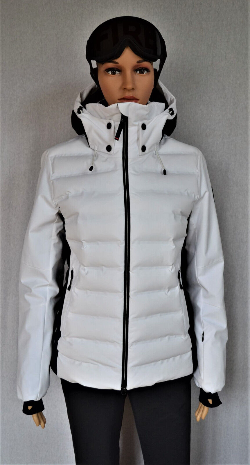 BOGNER FIRE+ICE JANKA DAMEN SKIJACKE SCHWARZ-WEIß Gr 44 XL NEU – Bild 5