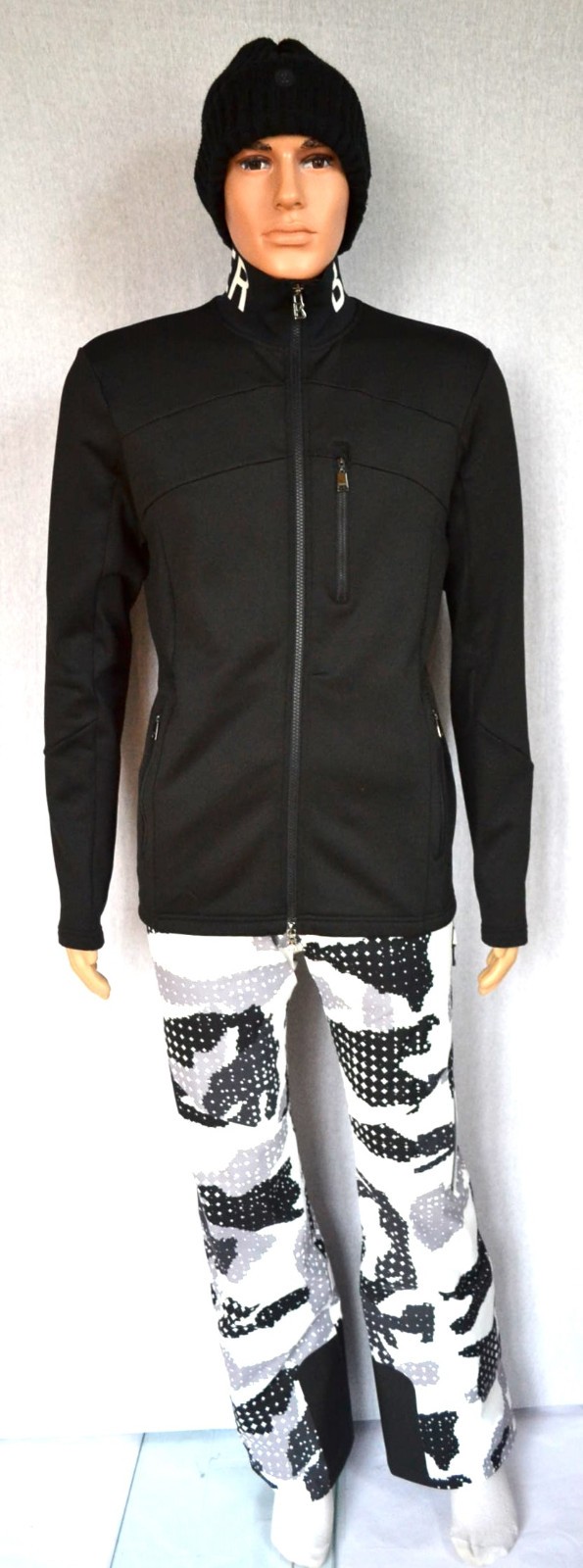 BOGNER XILAS HERREN DICKE SKI SECOND LAYER JACKE SCHWARZ Gr M L 48 50 NEU – Bild 3