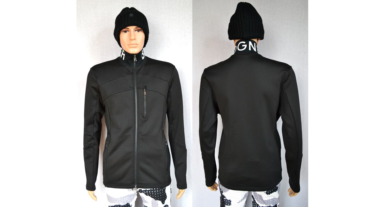 BOGNER XILAS HERREN DICKE SKI SECOND LAYER JACKE SCHWARZ Gr M L 48 50 NEU