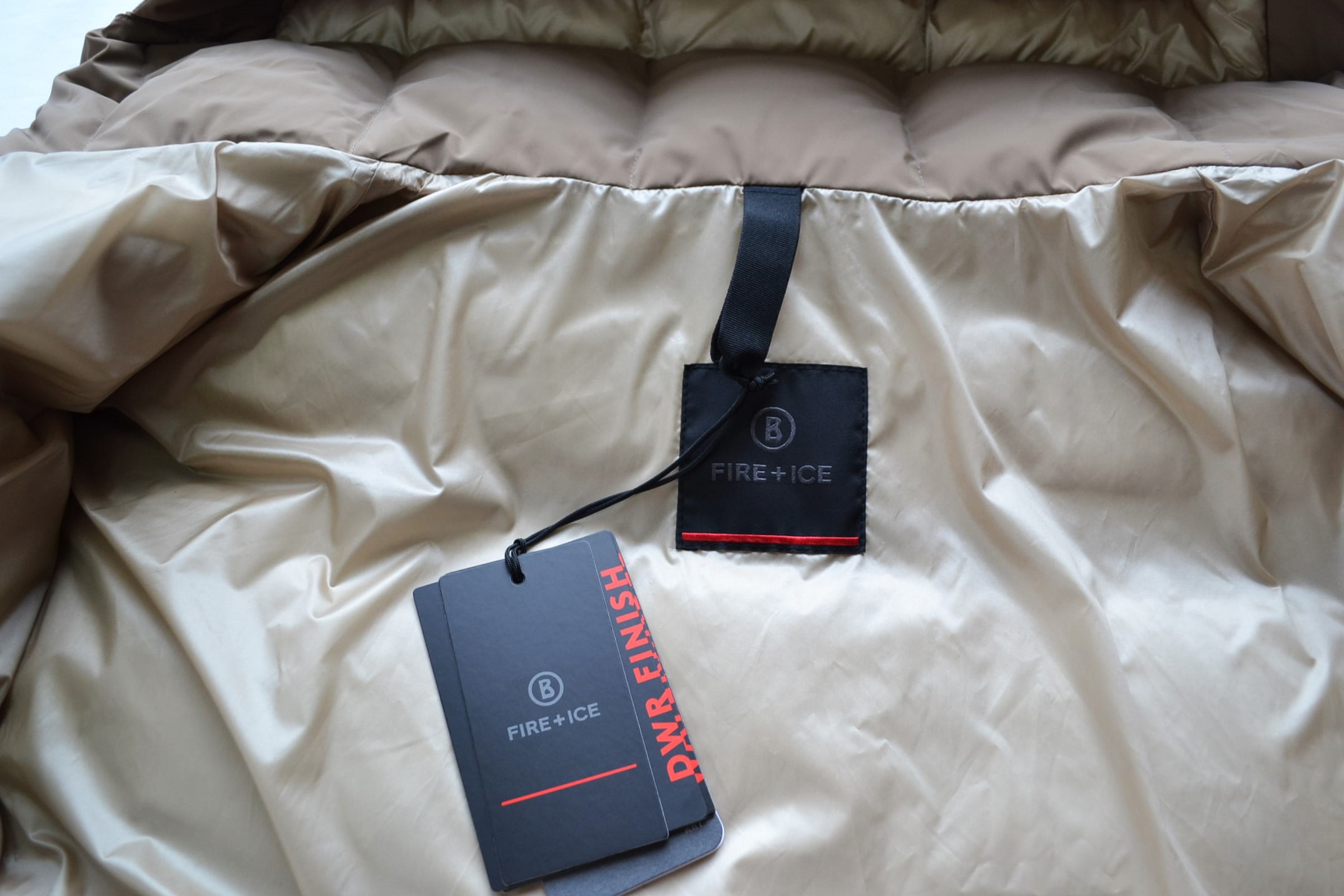 BOGNER FIRE+ICE NEILA DAMEN DAUNEN SKIJACKE BEIGE KARAMELL Gr 36 S NEU – Bild 5