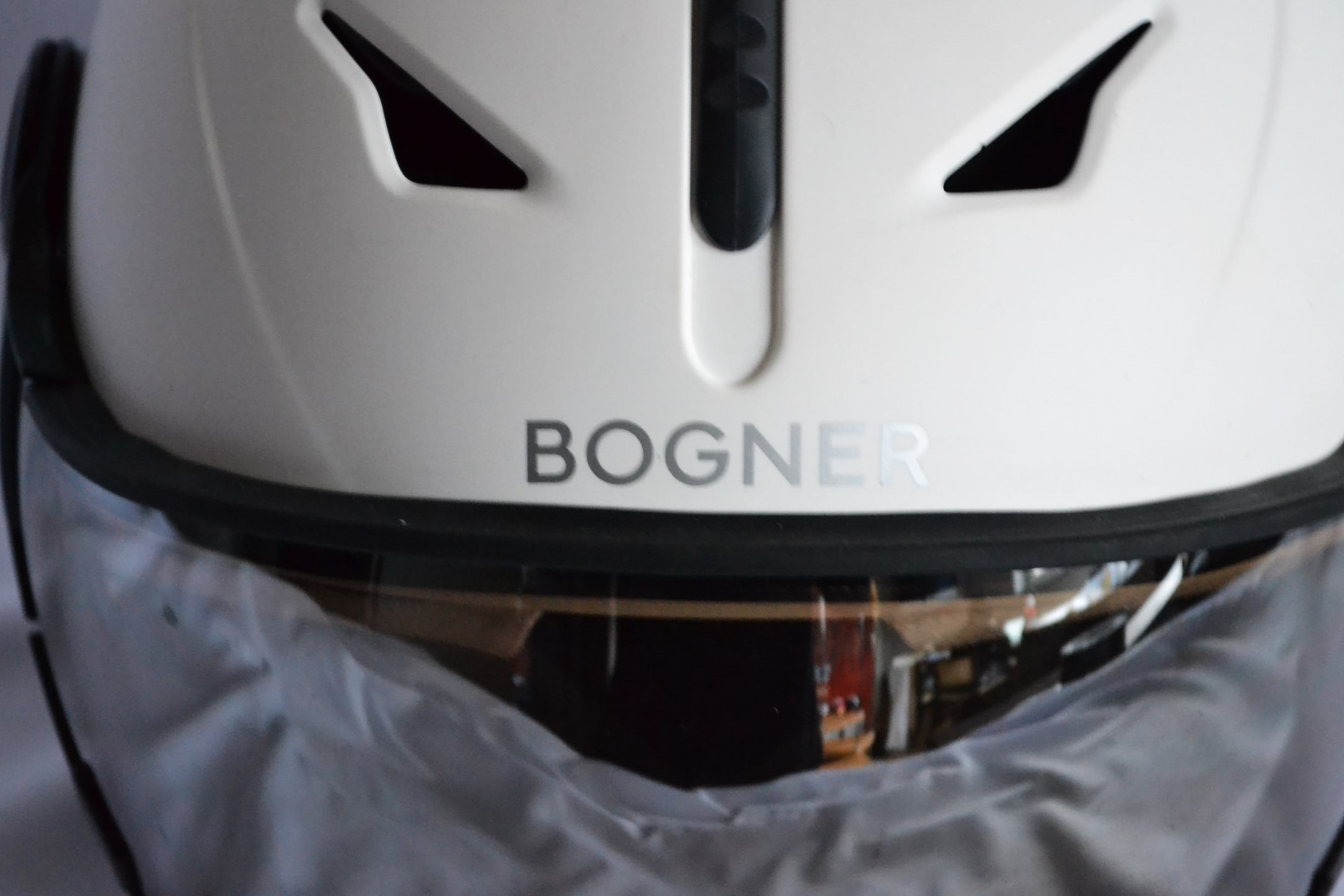BOGNER ST. MORITZ SKIHELM MIT 007 VISIER SKI HERREN DAMEN HELMET WEIß Gr M 56-58 cm NEU OVP – Bild 6
