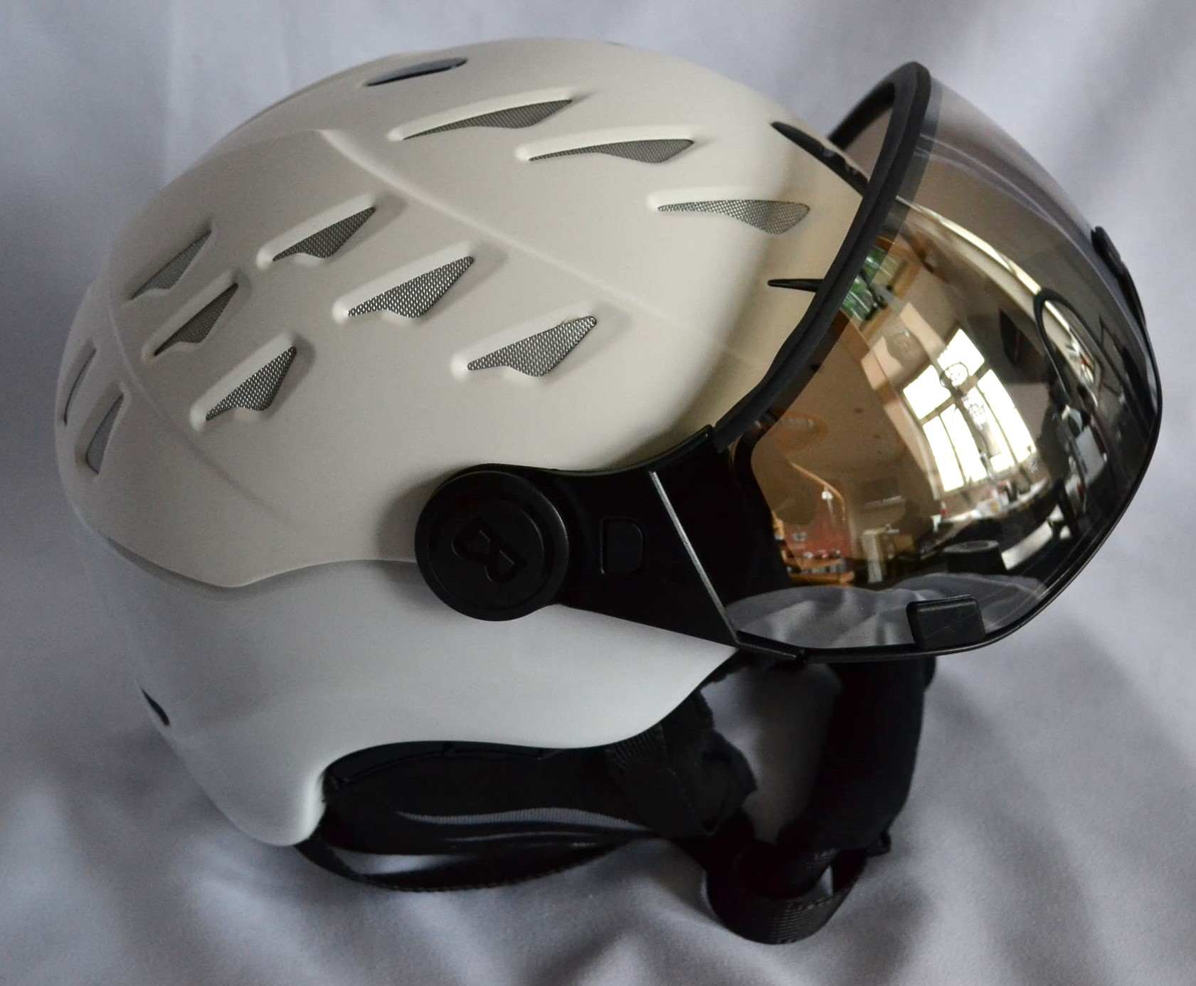 BOGNER ST. MORITZ SKIHELM MIT 007 VISIER SKI HERREN DAMEN HELMET WEIß Gr M 56-58 cm NEU OVP – Bild 7