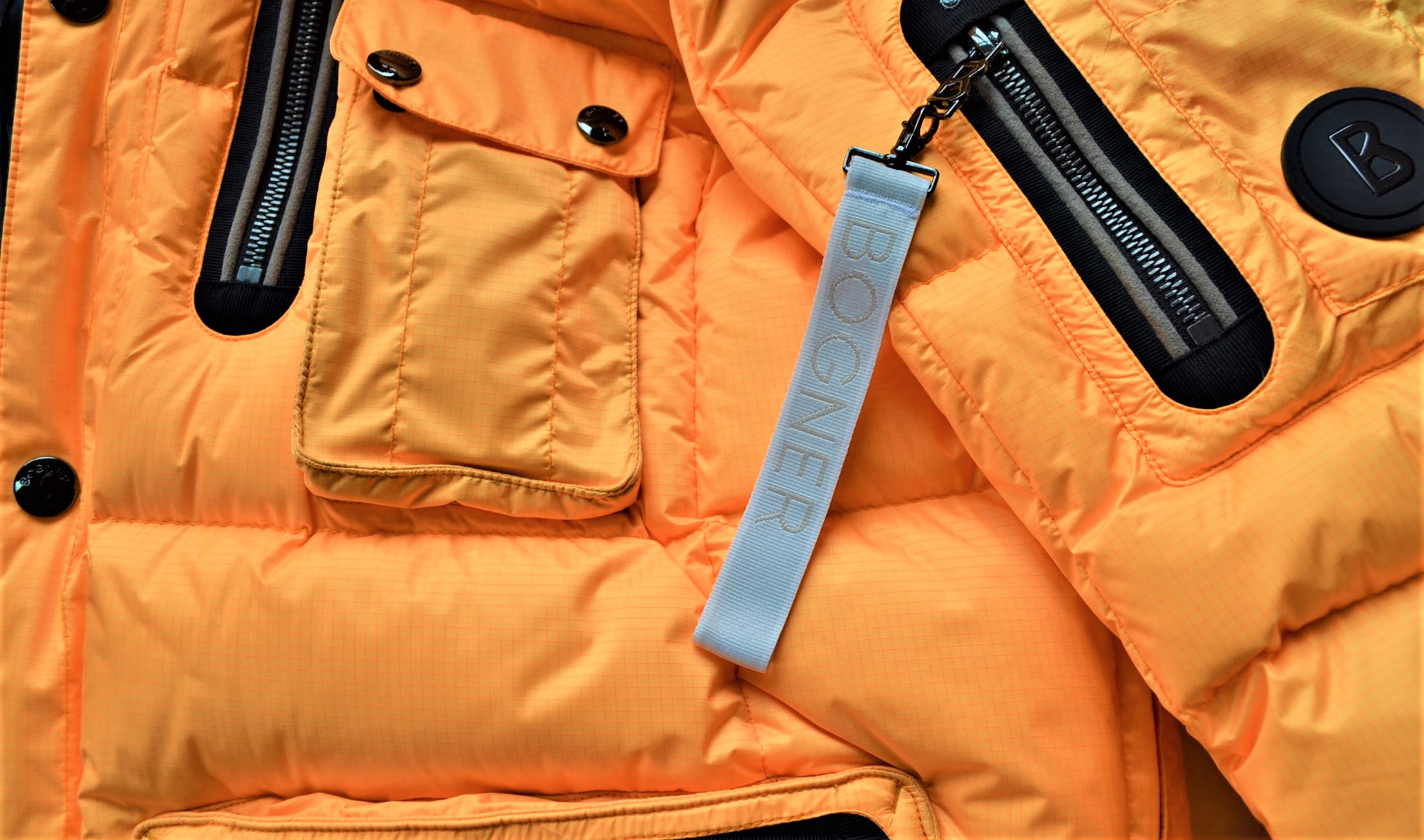 BOGNER ELAYO HERREN DAUNEN SKIJACKE FLAMMEN ORANGE Gr 50 NEU 2 WAHL – Bild 13