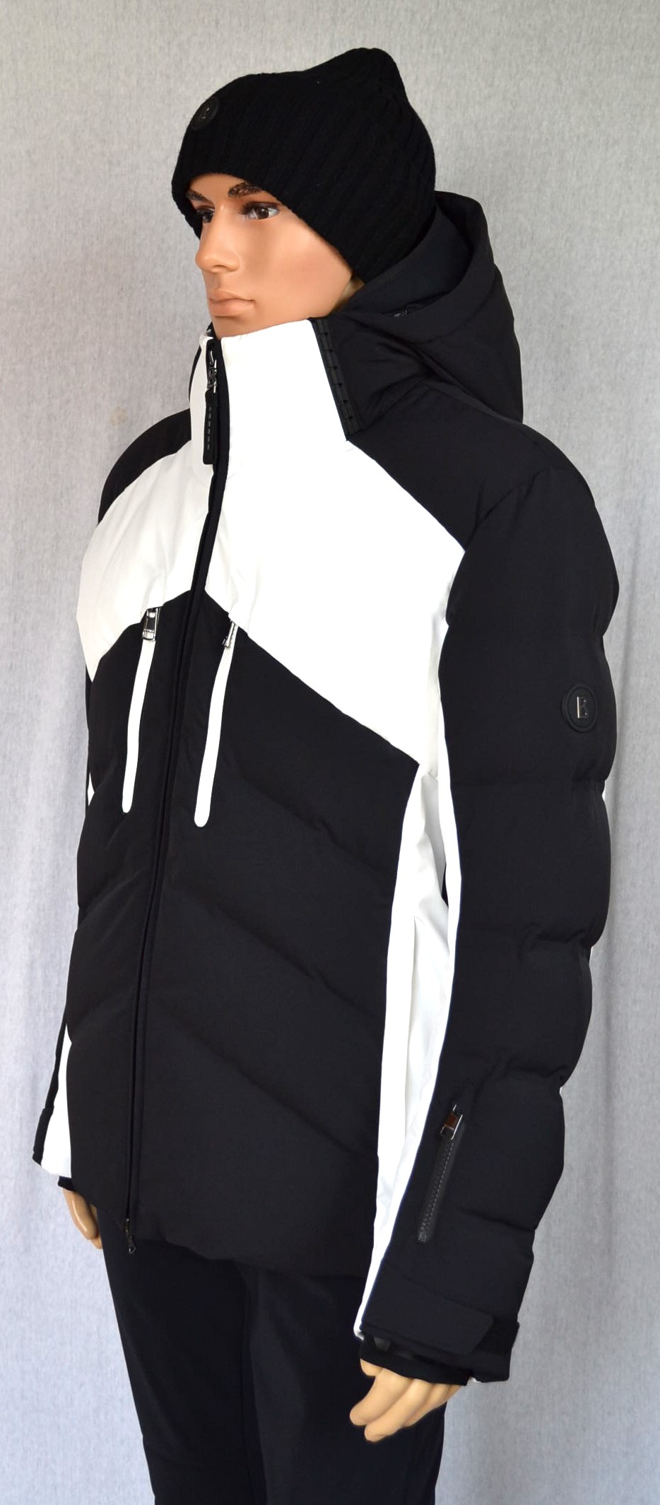 BOGNER HERREN SET SKIANZUG JERVIS HERREN DAUNEN SKIJACKE MIT INLAYER SCHWARZ-WEIß + SKIHOSE TIM SCHWARZ Gr 50 L NEU – Bild 29