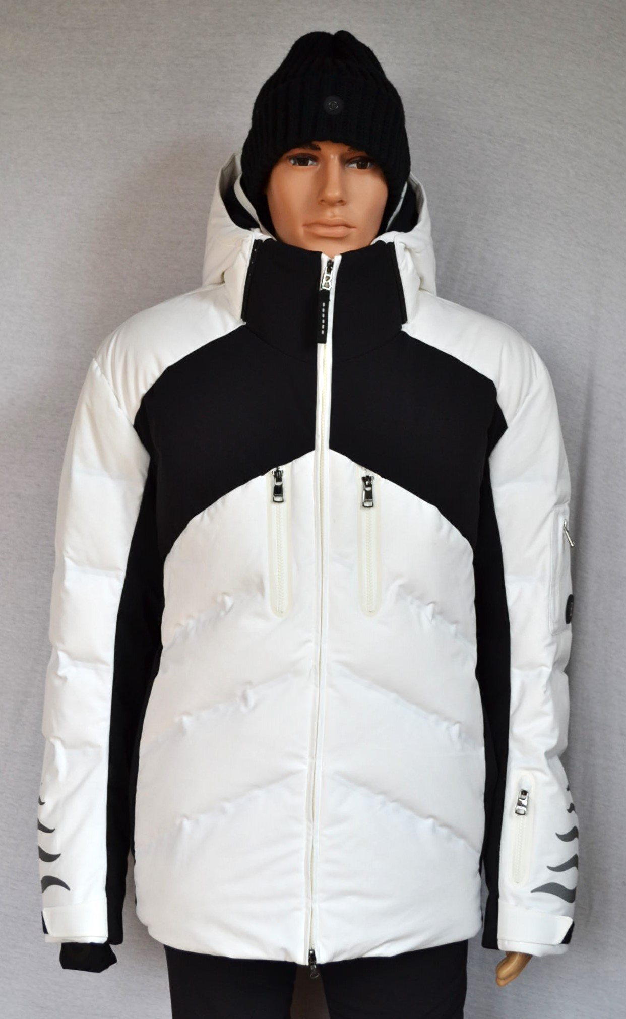 BOGNER JESSY-D HERREN DAUNEN SKI JACKE FLAMMEN SCHWARZ-WEIß Gr 54 XXL NEU – Bild 4