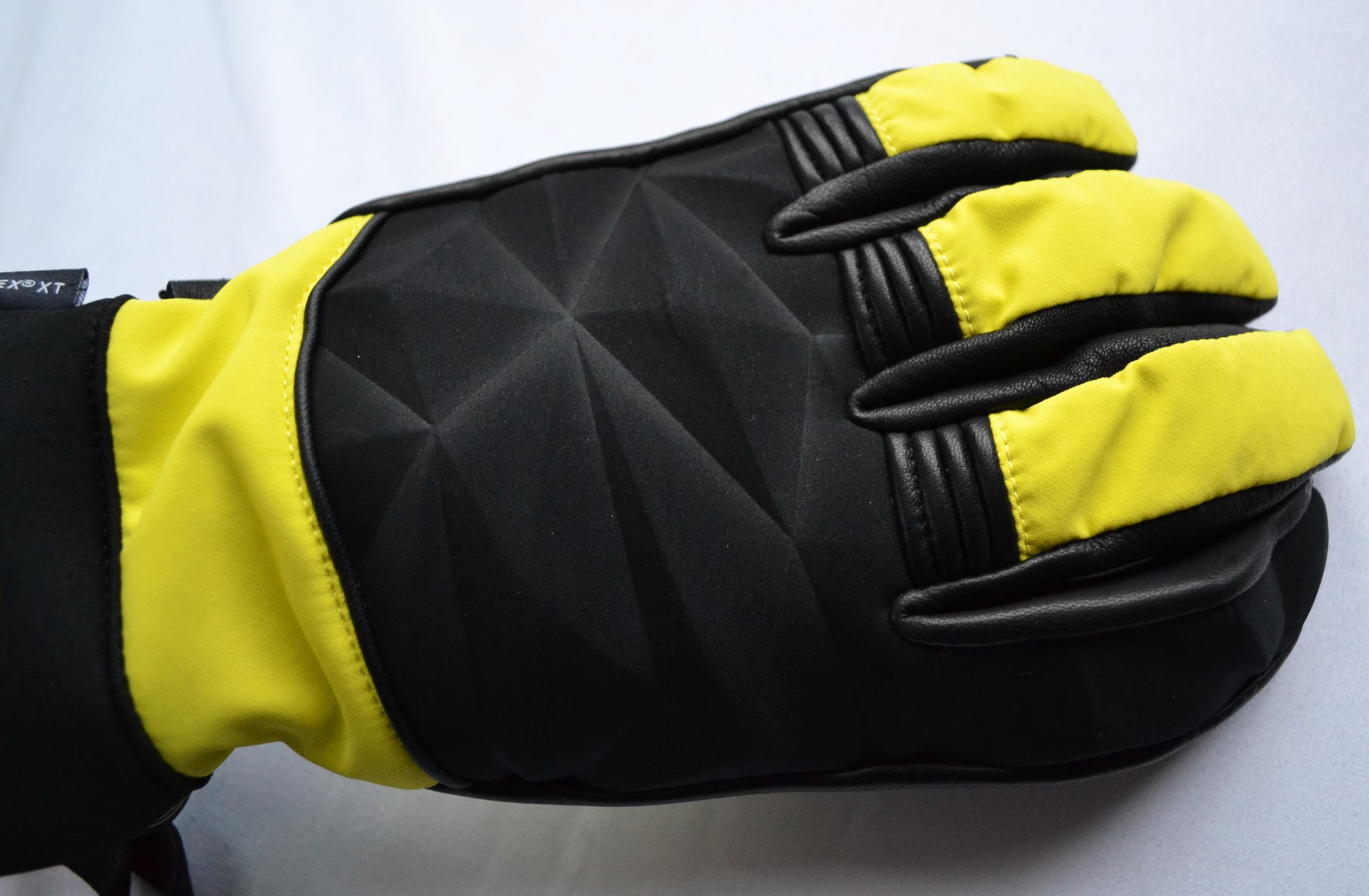 BOGNER NEO HERREN SKI HANDSCHUHE GLOVES TEILLEDER GELB-SCHWARZ Gr ML NEU – Bild 4