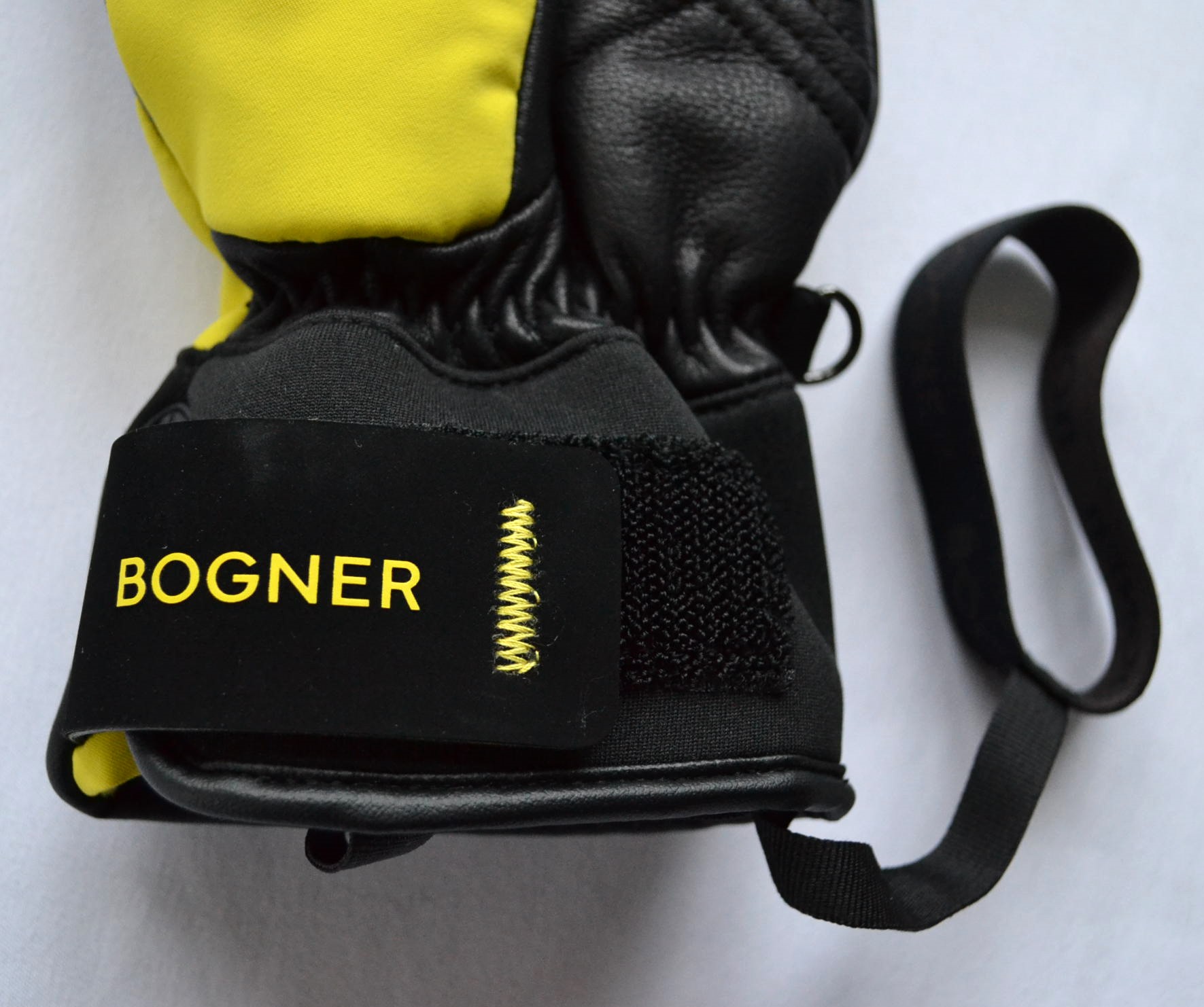 BOGNER NEO HERREN SKI HANDSCHUHE GLOVES TEILLEDER GELB-SCHWARZ Gr ML NEU – Bild 7