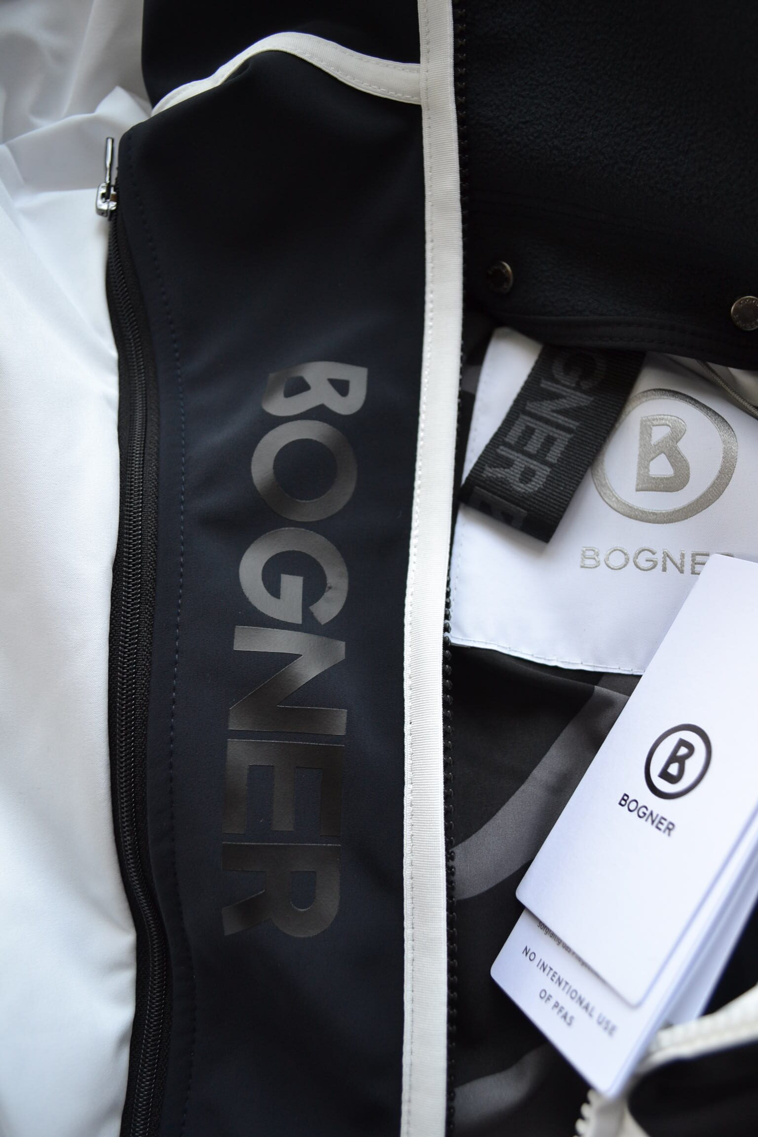 BOGNER JERVIS HERREN DAUNEN SKIJACKE SCHWARZ-WEIß STRETCH Gr 48 52 M XL NEU – Bild 9