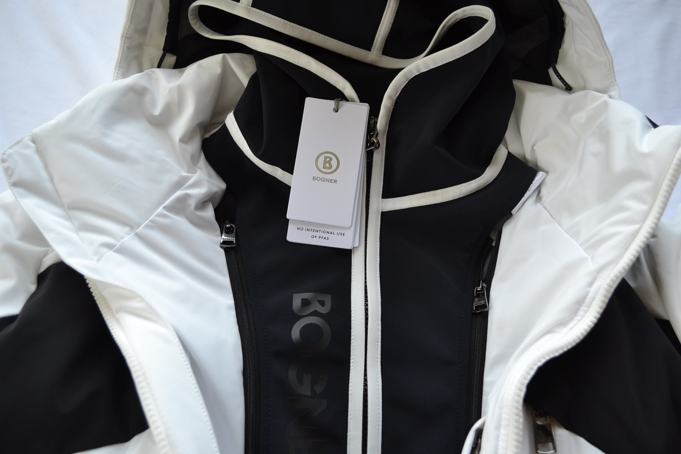 BOGNER JERVIS HERREN DAUNEN SKIJACKE SCHWARZ-WEIß STRETCH Gr 48 52 M XL NEU – Bild 14