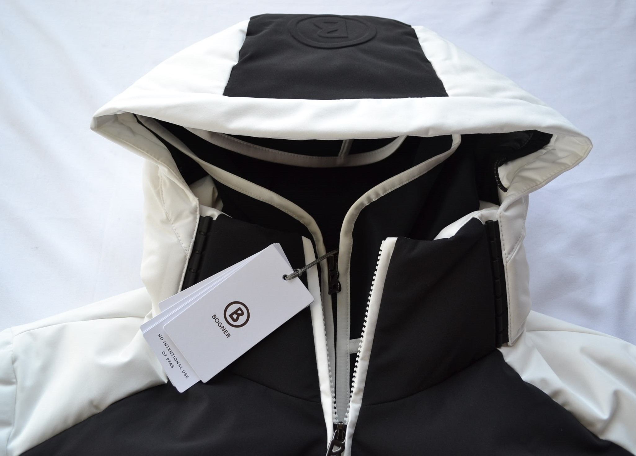 BOGNER JERVIS HERREN DAUNEN SKIJACKE SCHWARZ-WEIß STRETCH Gr 48 52 M XL NEU – Bild 16