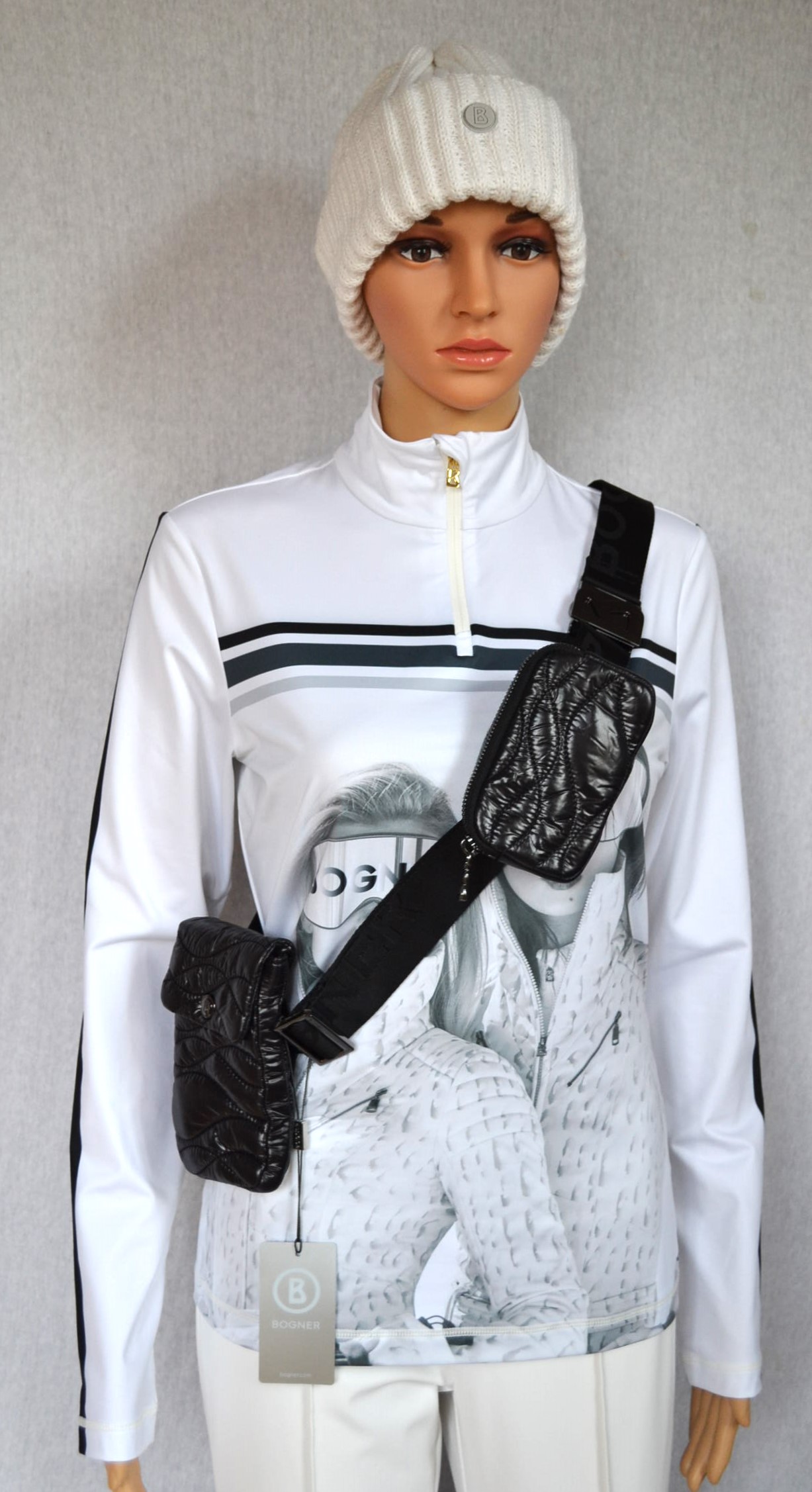 BOGNER DAMEN BELINE SKI LONGSLEEVE FIRST LAYER STRETCH UNTERZIEHER MUSTER Gr 36 S NEU – Bild 9