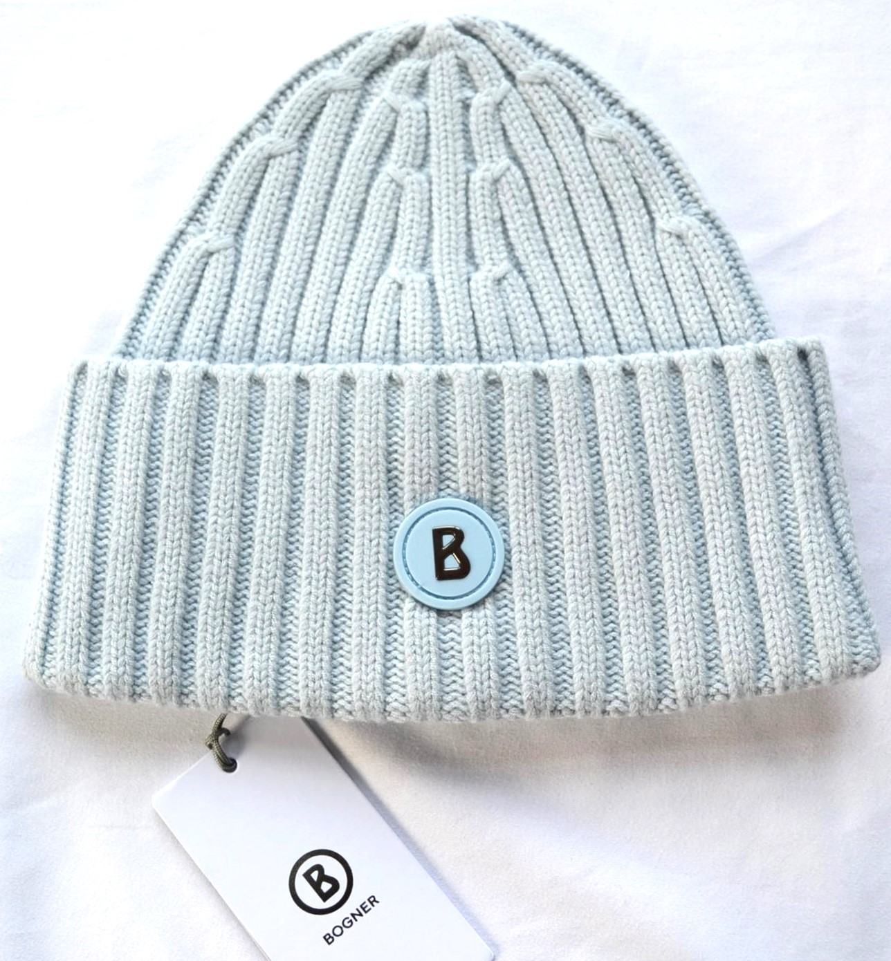 BOGNER BONY HERREN DAMEN MÜTZE WOLLMÜTZE HELLBLAU NEU – Bild 2