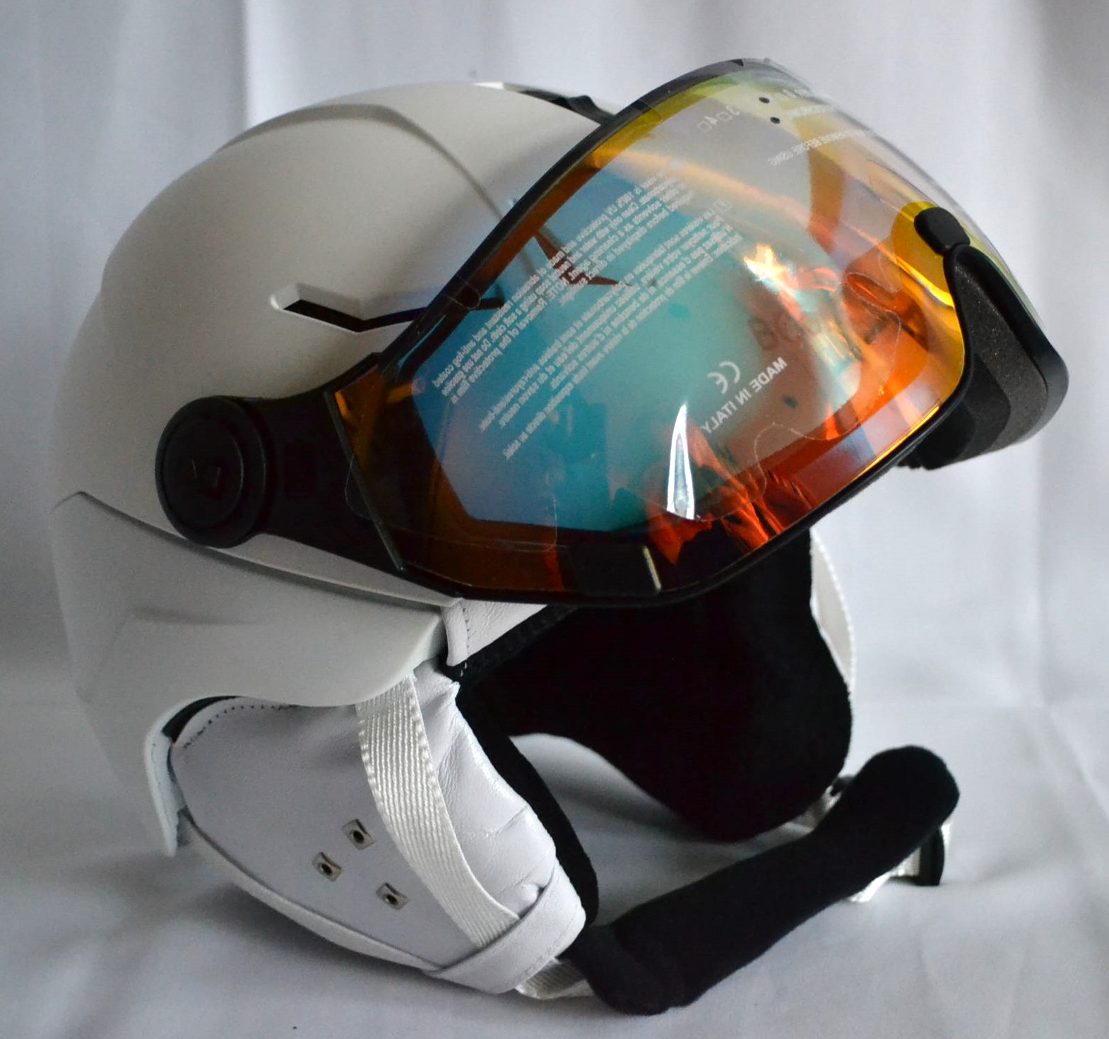 BOGNER KITZBÜHEL SKIHELM MIT VISIER SKI HERREN DAMEN HELMET WEIß Gr M 56-58 cm NEU OVP – Bild 3