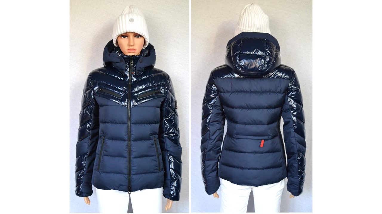 BOGNER FIRE+ICE FARINA 3 DAMEN SKIJACKE DUNKELBLAU SKI WOMEN Gr 36 S NEU