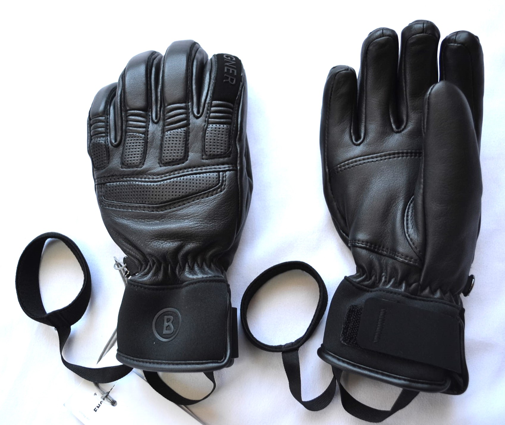 BOGNER DAMEN SKI HANDSCHUHE GLOVES 90% LEDER SCHWARZ Gr 6,5 7 7,5 8 S M L NEU – Bild 3