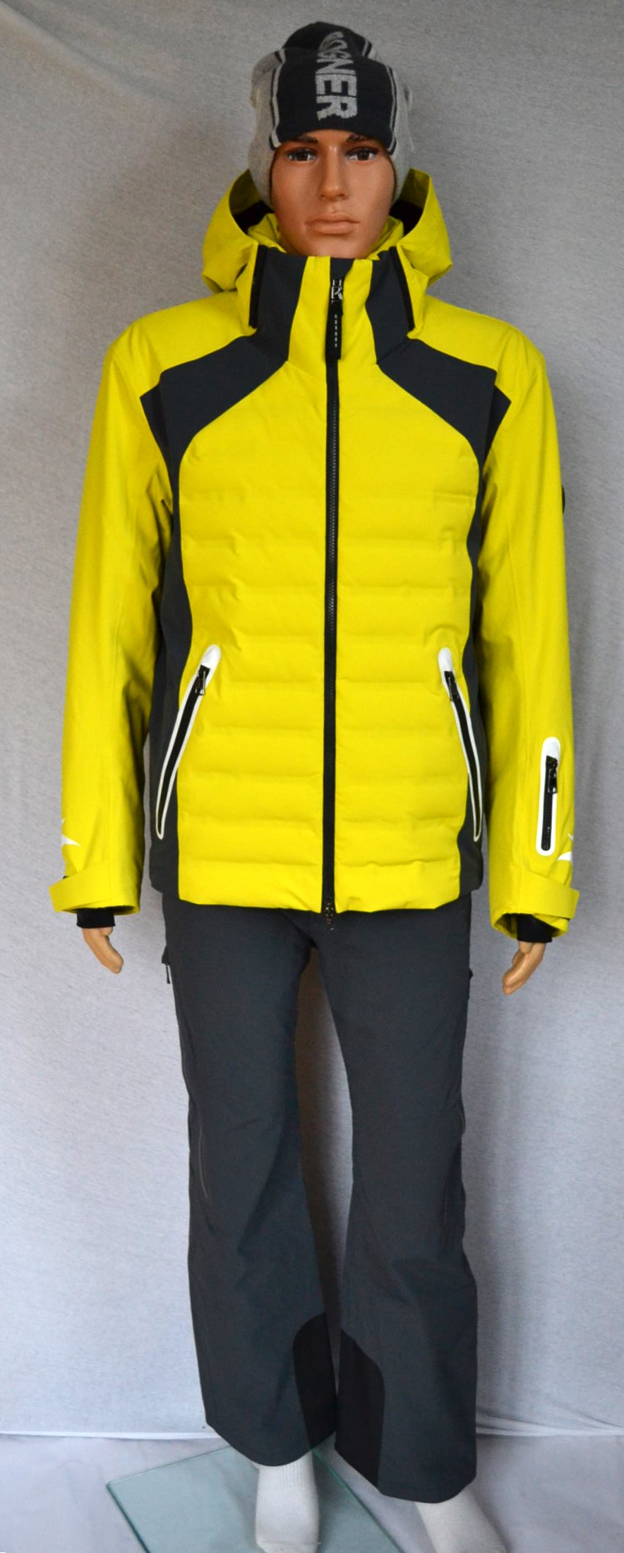 BOGNER HERREN SET TEAM SKIANZUG SKIJACKE JORIK MIT FLAMMEN + SKIHOSE TIM 4 GELB-GRAU Gr 48 54 56 M XXL 3XL NEU – Bild 11