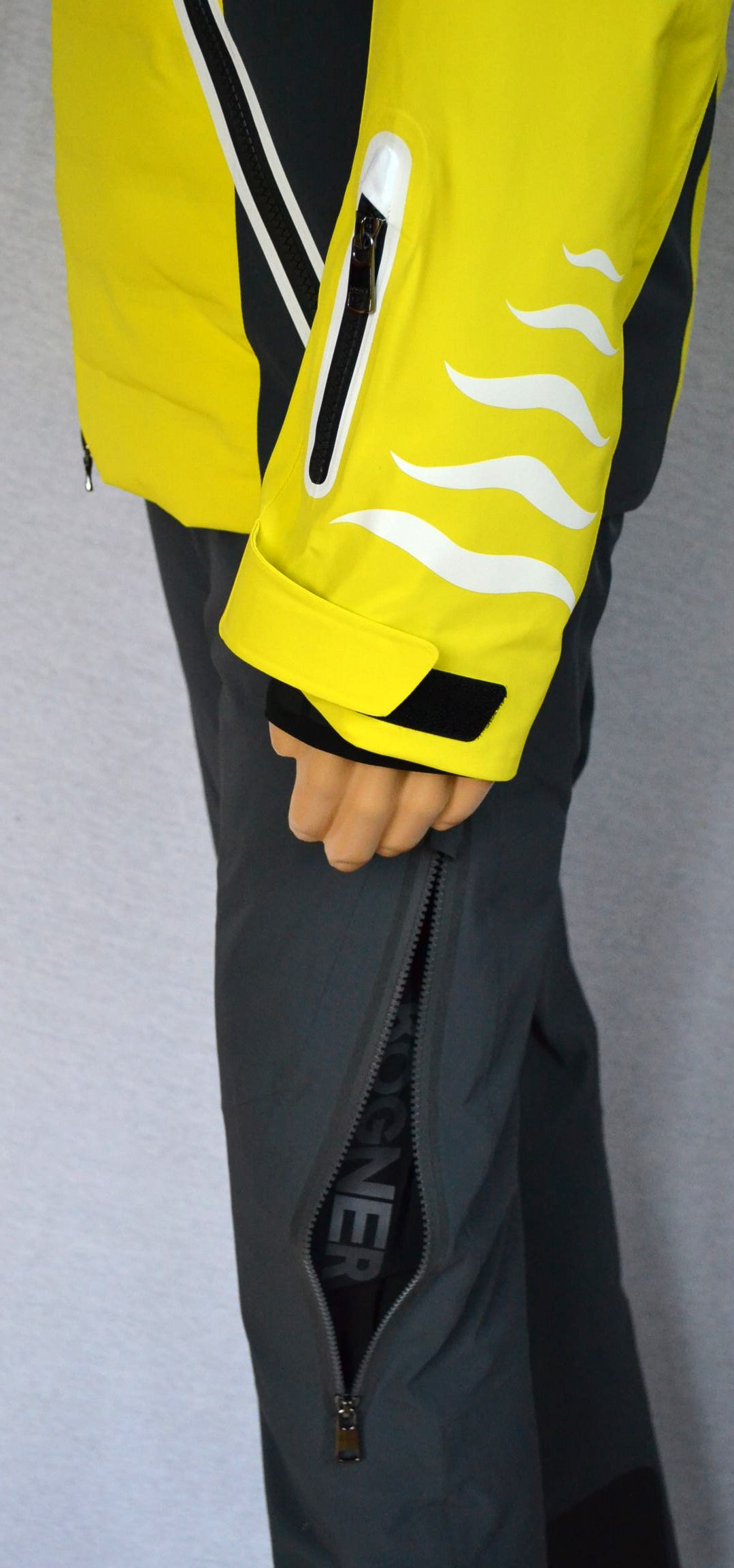 BOGNER HERREN SET TEAM SKIANZUG SKIJACKE JORIK MIT FLAMMEN + SKIHOSE TIM 4 GELB-GRAU Gr 48 54 56 M XXL 3XL NEU – Bild 16