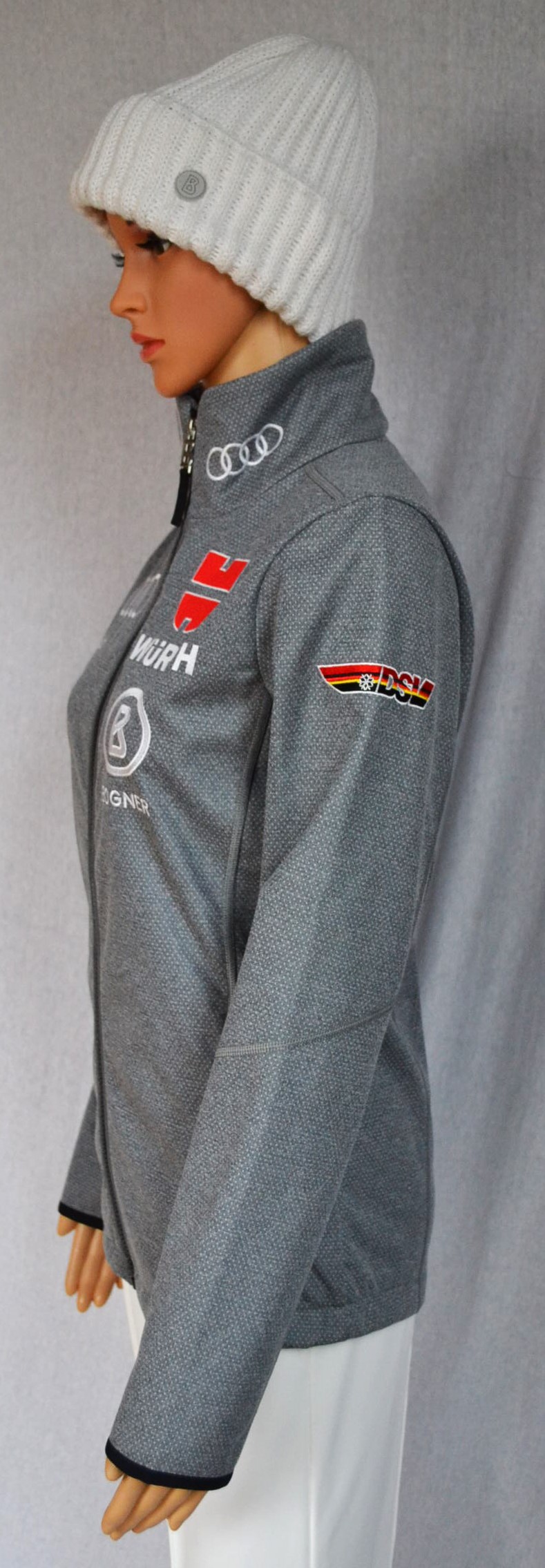 BOGNER DSV DAMEN TEAM DICKE SOFTSHELLJACKE JACKE GRAU Gr 38 M NEU – Bild 3