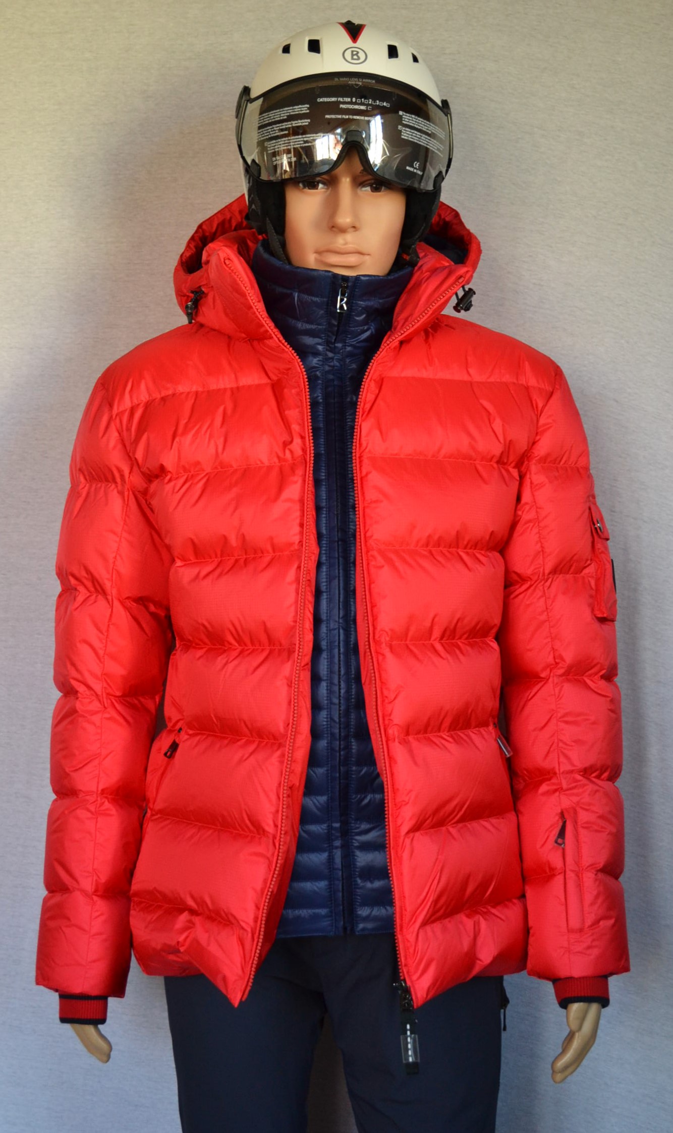 BOGNER SIM-DO HERREN DAUNEN SKI JACKE ROT-BLAU Gr 50 52 54 56 58 L XL XXL 3XL 4XL NEU – Bild 4