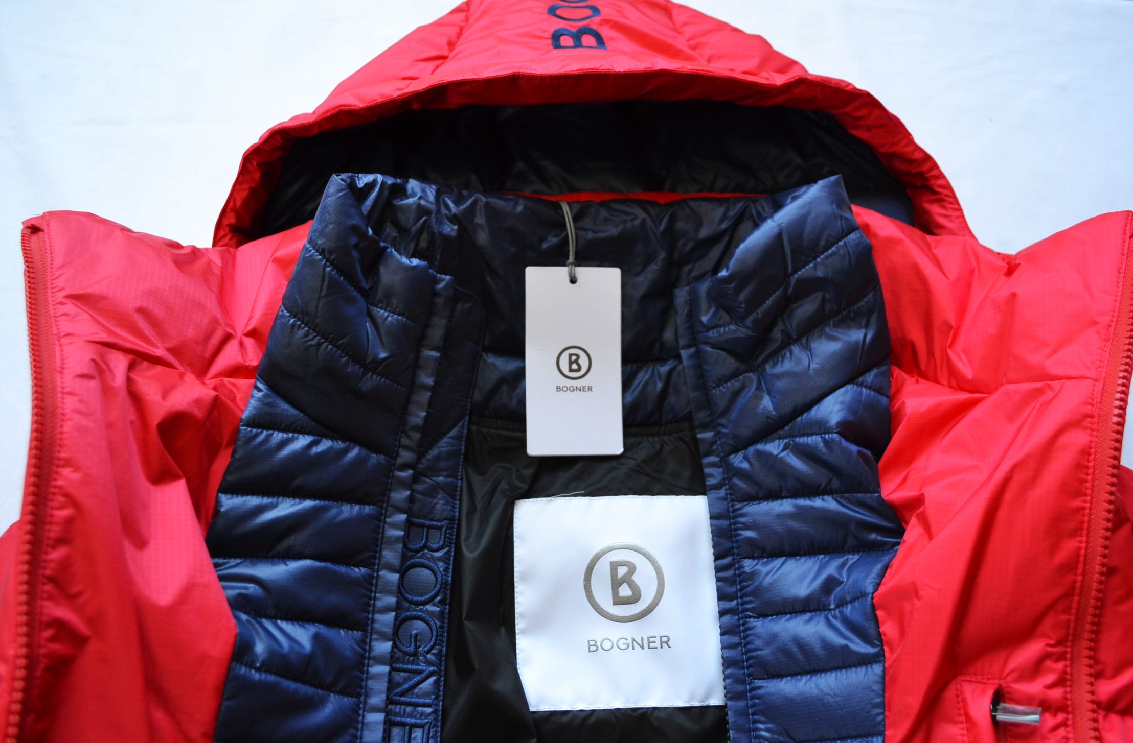 BOGNER SIM-DO HERREN DAUNEN SKI JACKE ROT-BLAU Gr 50 52 54 56 58 L XL XXL 3XL 4XL NEU – Bild 9