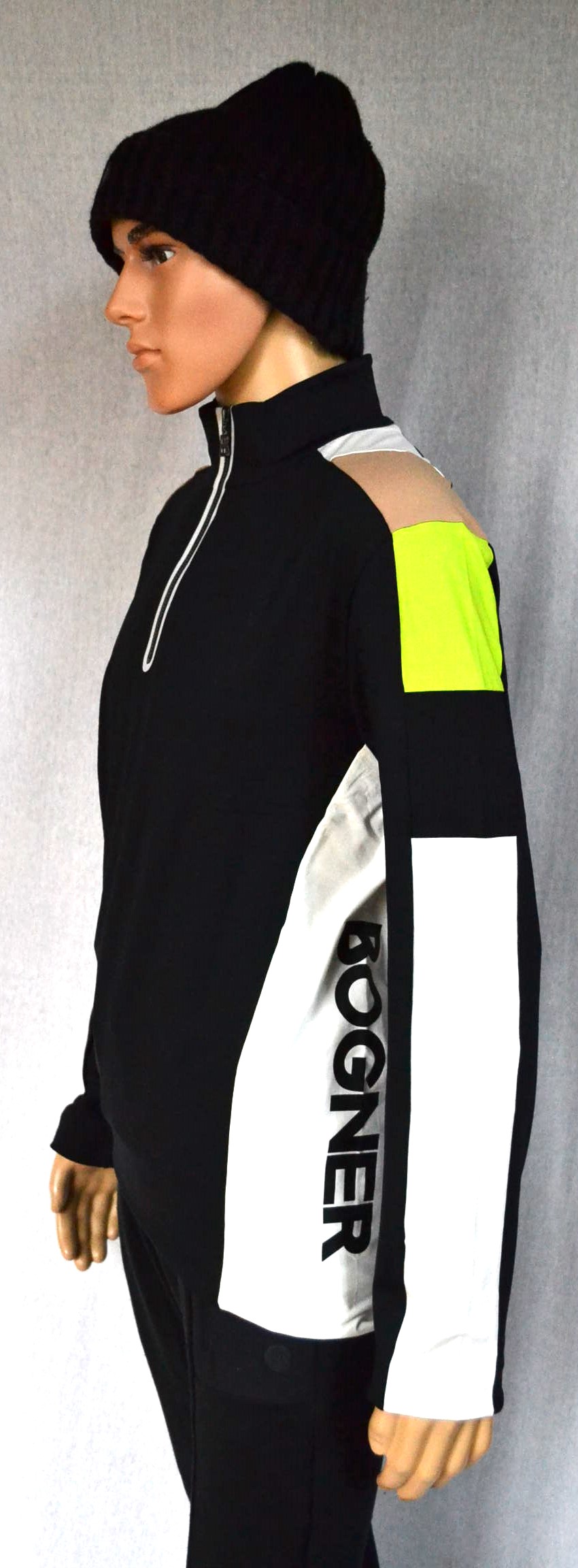 BOGNER MICA 2 HERREN SKI LONGSLEEVE FIRST LAYER STRETCH UNTERZIEHER SCHWARZ-WEIß Gr 3XL 56 NEU – Bild 3