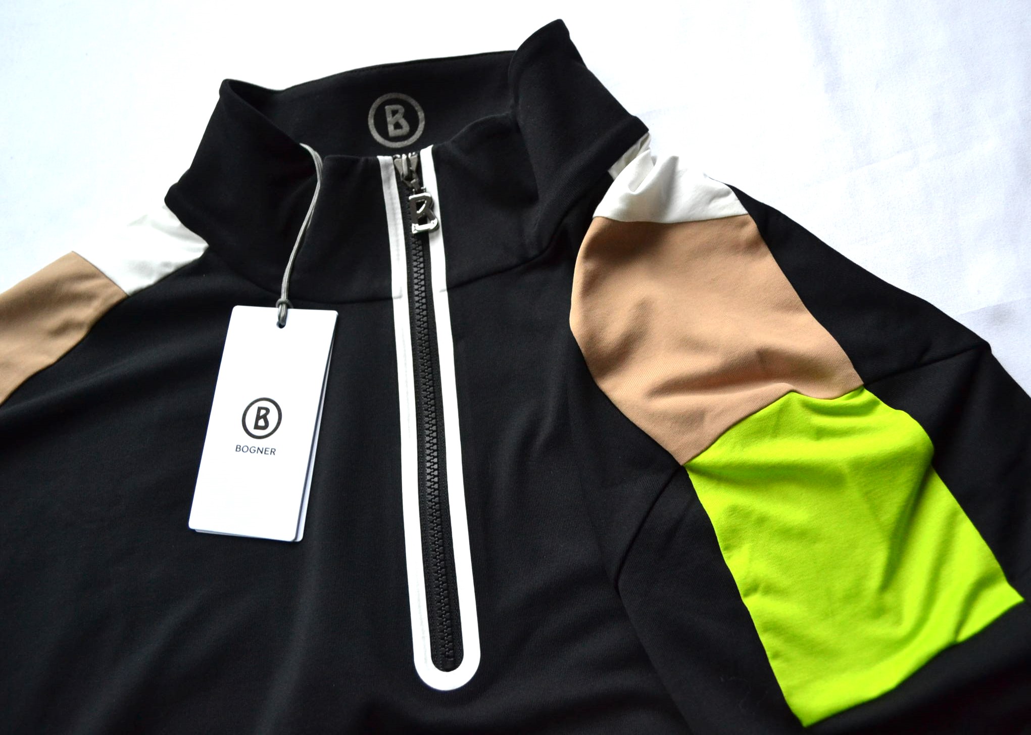 BOGNER MICA 2 HERREN SKI LONGSLEEVE FIRST LAYER STRETCH UNTERZIEHER SCHWARZ-WEIß Gr 3XL 56 NEU – Bild 7