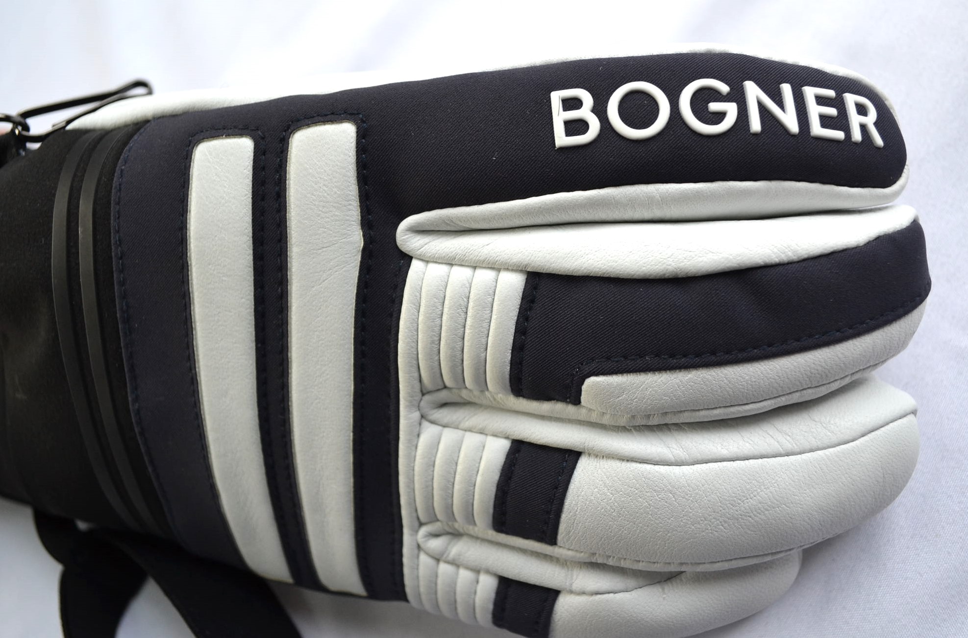 BOGNER ALEX HERREN SKI HANDSCHUHE GLOVES TEILLEDER DUNKELBLAU-SCHWARZ Gr ML NEU – Bild 5