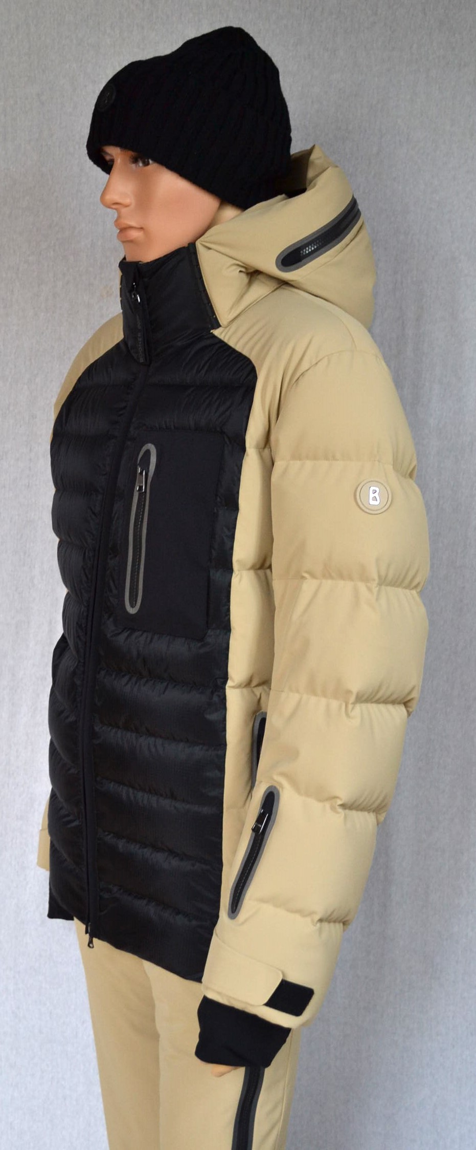 BOGNER 007 BOND SET SKIANZUG HERREN DAUNEN SKIJACKE 4-WEGE STRETCH SCHWARZ-BEIGE + SKIHOSE BOND 20 Gr 50 L NEU – Bild 6