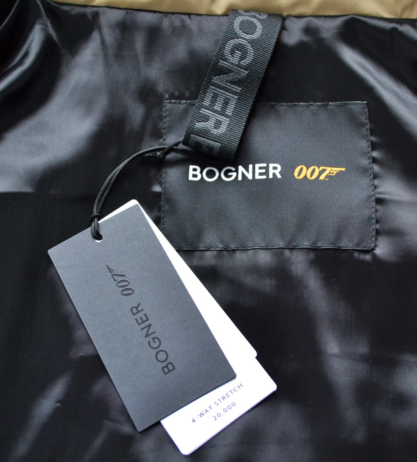 BOGNER 007 BOND SET SKIANZUG HERREN DAUNEN SKIJACKE 4-WEGE STRETCH SCHWARZ-BEIGE + SKIHOSE BOND 20 Gr 50 L NEU – Bild 10