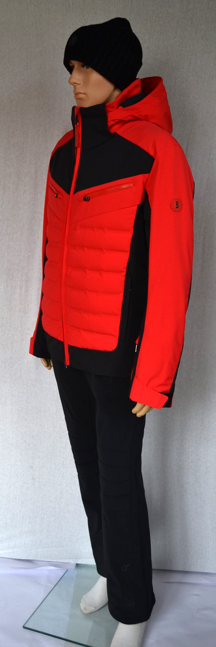 BOGNER SET SKIANZUG HERREN SKIJACKE FELIKS ROT-SCHWARZ STRETCH + SKIHOSE TIM2 Gr 50 L NEU – Bild 4