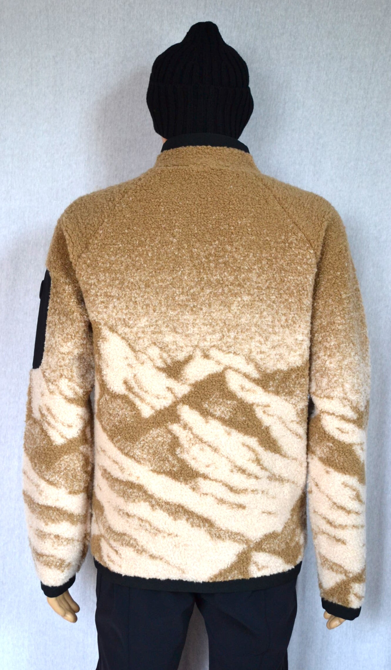 BOGNER GREGOR HERREN WOLLMIX TEDDY JACKE MIT FUTTER BEIGE-BRAUN BERGE MUSTER Gr 50 L NEU – Bild 4