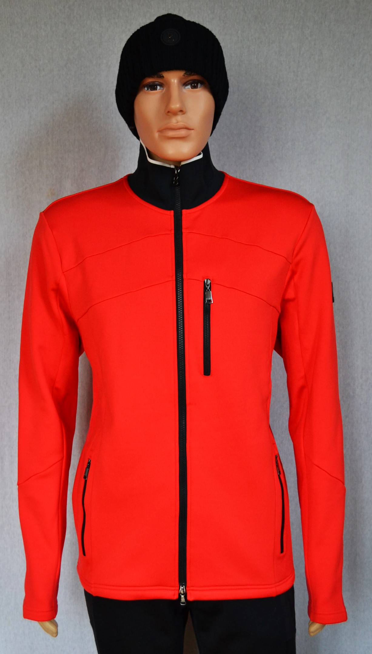 BOGNER XILAS 2 HERREN DICKE SKI MIDLAYER GOLF JACKE ROT STRETCH Gr L 50 NEU – Bild 2