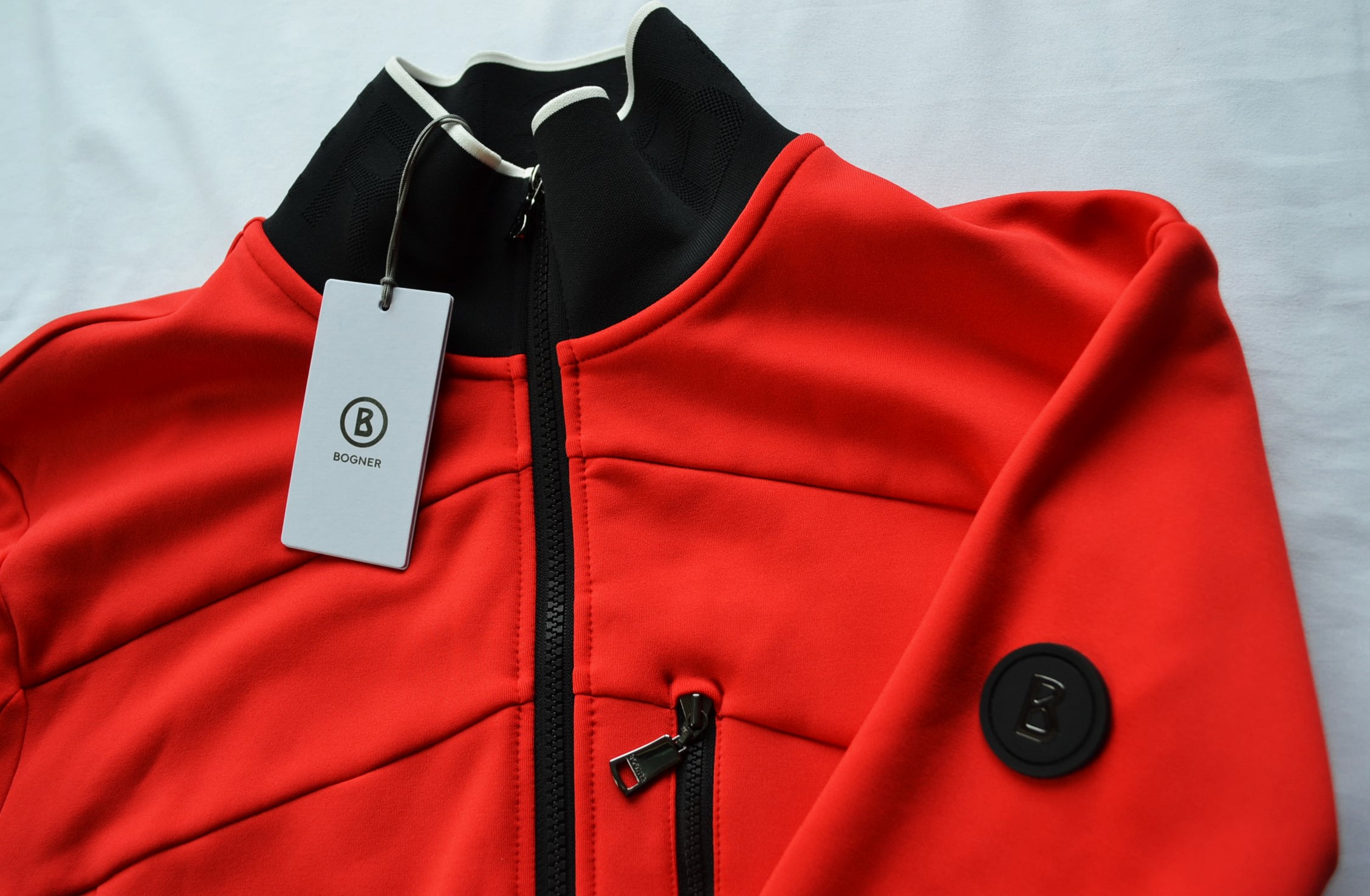 BOGNER XILAS 2 HERREN DICKE SKI MIDLAYER GOLF JACKE ROT STRETCH Gr L 50 NEU – Bild 7