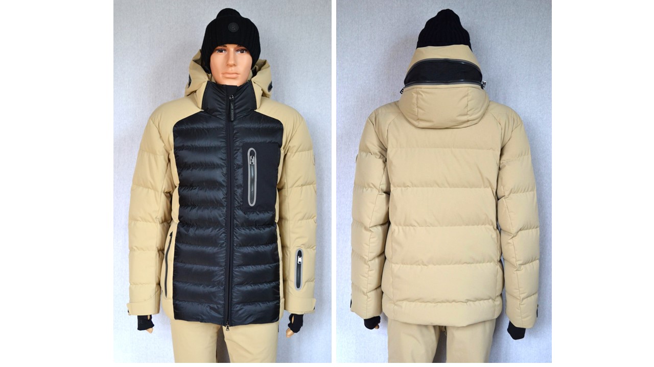 BOGNER 007 BOND SET SKIANZUG HERREN DAUNEN SKIJACKE 4-WEGE STRETCH SCHWARZ-BEIGE + SKIHOSE BOND 20 Gr 50 L NEU – Bild 2