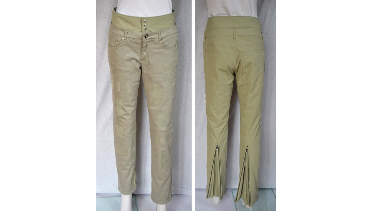 BOGNER JANNA DAMEN SKIHOSE JEANS OPTIK GRAU STRETCH Gr 36 S NEU