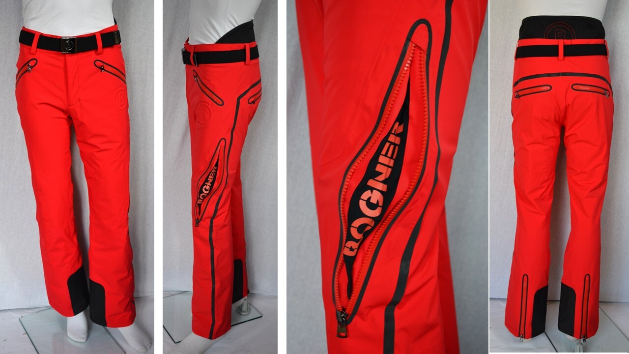 BOGNER TIM4 HERREN SKIHOSE MIT GÜRTEL ROT Gr 50L 56 L 3XL NEU