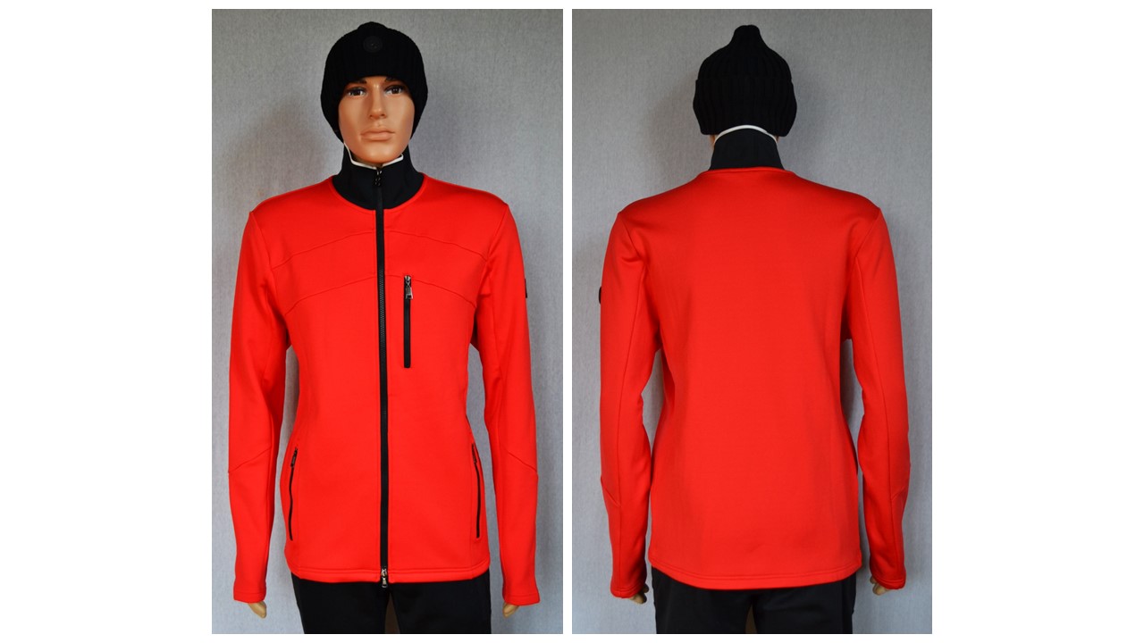 BOGNER XILAS 2 HERREN DICKE SKI MIDLAYER GOLF JACKE ROT STRETCH Gr L 50 NEU