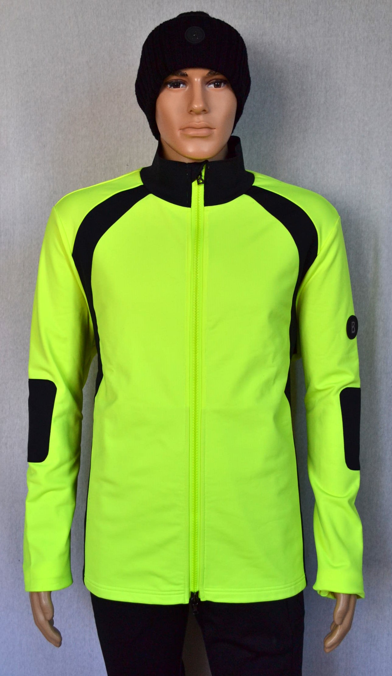 BOGNER KENO HERREN SKI SWEATJACKE JACKE NEON-SCHWARZ STRETCH 2 LAYER Gr 3XL 56 NEU – Bild 2