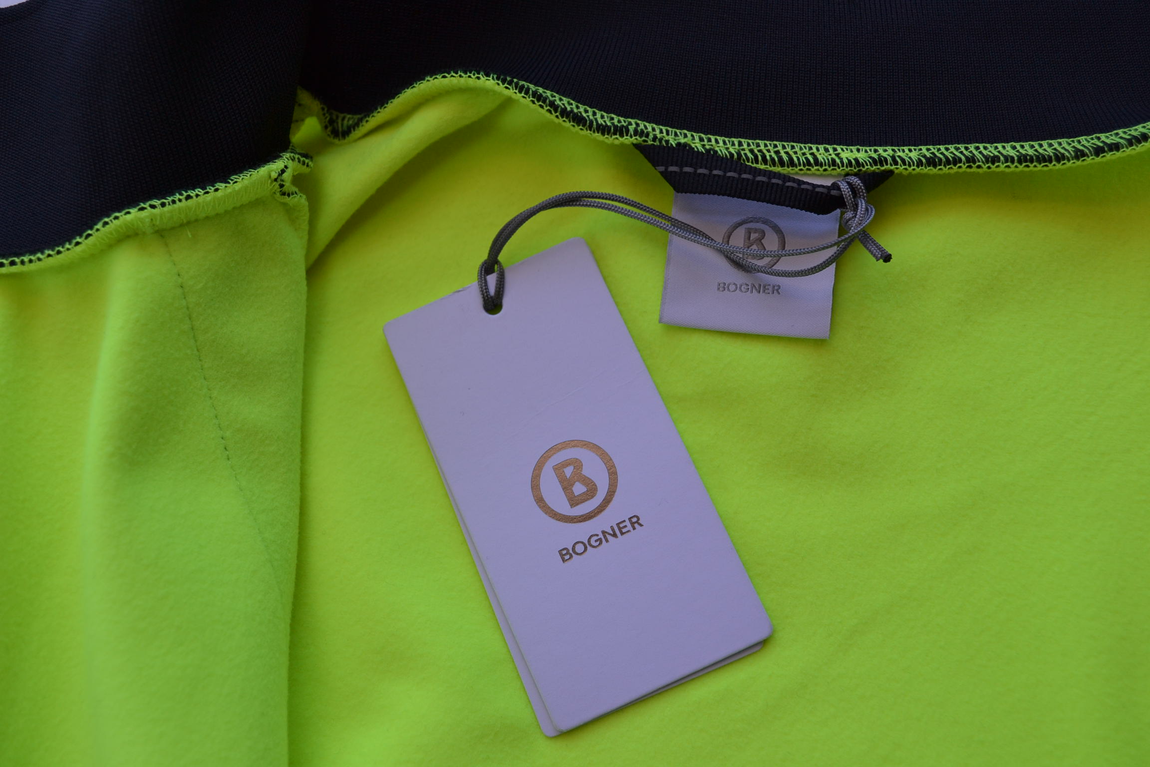 BOGNER KENO HERREN SKI SWEATJACKE JACKE NEON-SCHWARZ STRETCH 2 LAYER Gr 3XL 56 NEU – Bild 3