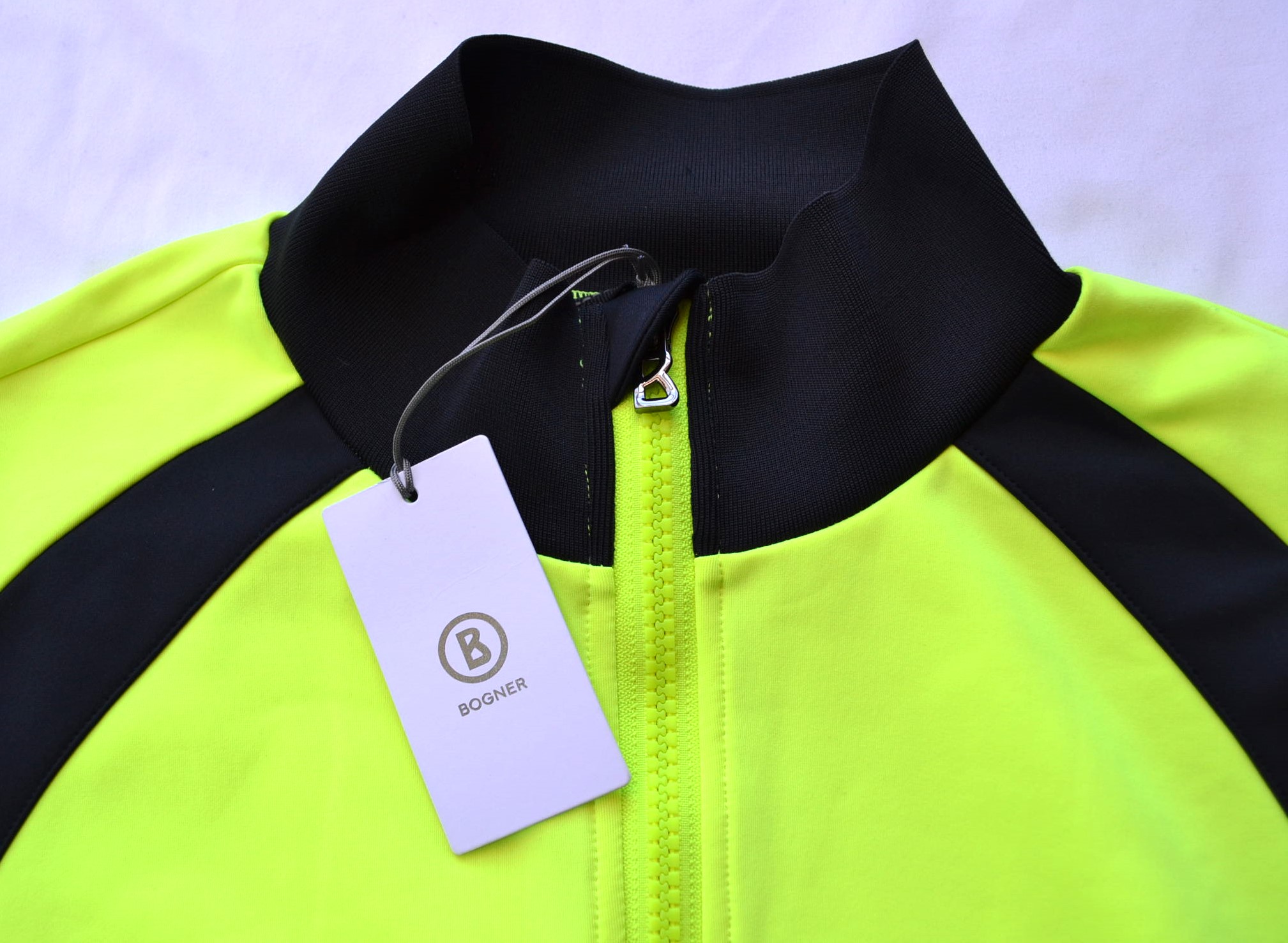 BOGNER KENO HERREN SKI SWEATJACKE JACKE NEON-SCHWARZ STRETCH 2 LAYER Gr 3XL 56 NEU – Bild 4