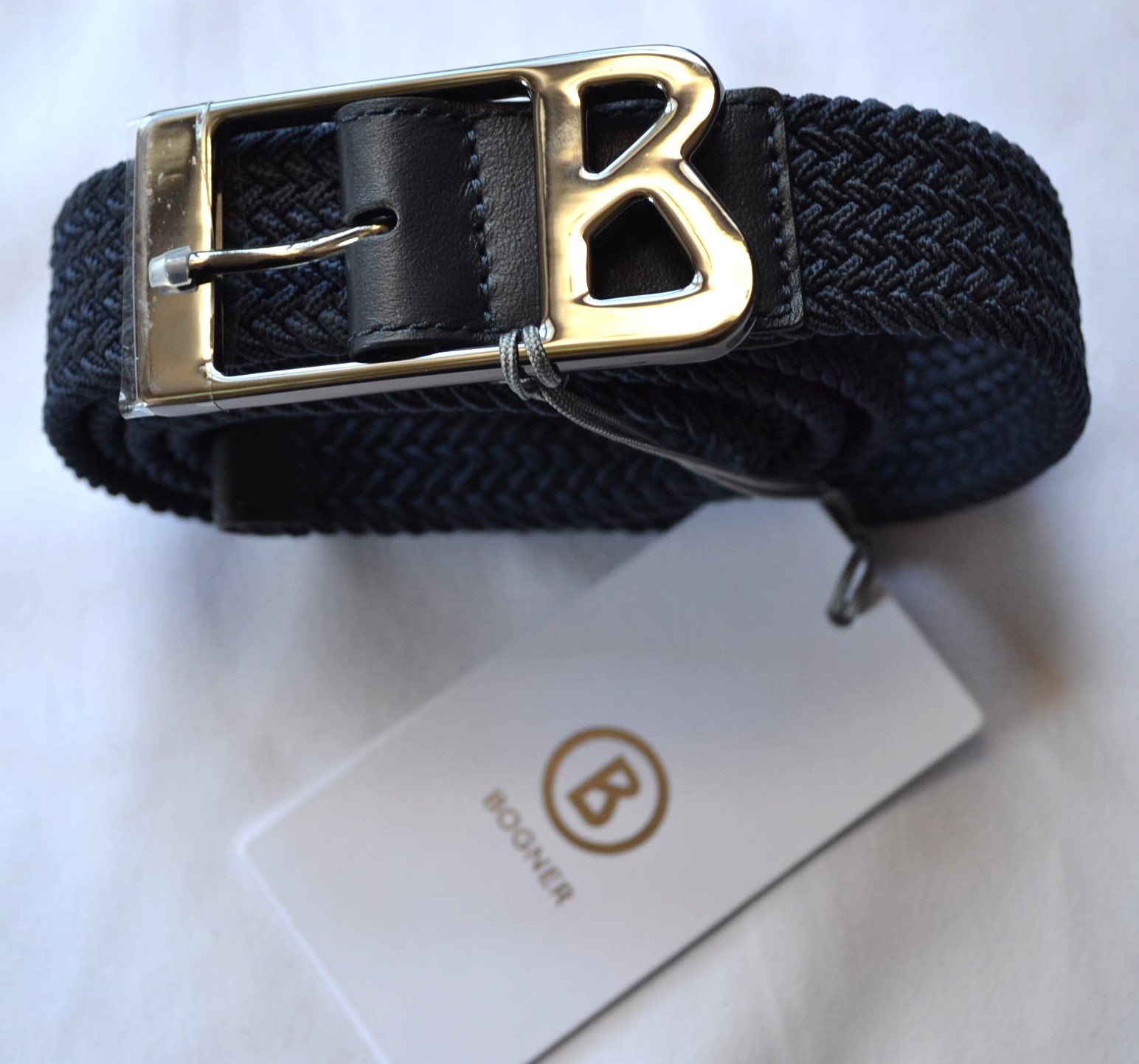 BOGNER MELLY HERREN DAMEN STRETCH GÜRTEL DUNKELBLAU Gr M 120 CM NEU